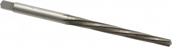 Interstate - #3/0 Pin, 0.1302" Diam, 0.1029" Small End, 9/64" Diam Straight Shank, 1-5/16" Flute, Taper Pin Reamer - Americas Industrial Supply