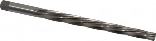 Interstate - #7 Pin, 27/64" Diam, 0.3297" Small End, 13/32" Diam Straight Shank, 4-7/16" Flute, Taper Pin Reamer - Americas Industrial Supply
