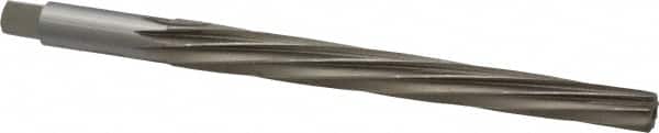 Interstate - #9 Pin, 0.6066" Diam, 0.4805" Small End, 9/16" Diam Straight Shank, 6-1/16" Flute, Taper Pin Reamer - Americas Industrial Supply