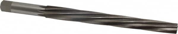 Interstate - #10 Pin, 0.7216" Diam, 0.5799" Small End, 5/8" Diam Straight Shank, 6-13/16" Flute, Taper Pin Reamer - Americas Industrial Supply