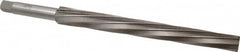 Interstate - #12 Pin, 1.05" Diam, 0.842" Small End, 7/8" Diam Straight Shank, 10" Flute, Taper Pin Reamer - Americas Industrial Supply