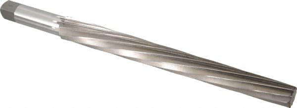 Interstate - #13 Pin, 1.259" Diam, 1.009" Small End, 1-1/4" Diam Straight Shank, 12" Flute, Taper Pin Reamer - Americas Industrial Supply
