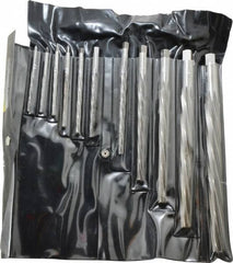 Interstate - #10 to #0 Pin, Straight Shank, Taper Pin Reamer Set - Americas Industrial Supply