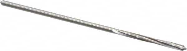 Made in USA - 3/32" Cobalt 4 Flute Chucking Reamer - Spiral Flute, 0.088" Straight Shank, 3/4" Flute Length, 3" OAL - Americas Industrial Supply
