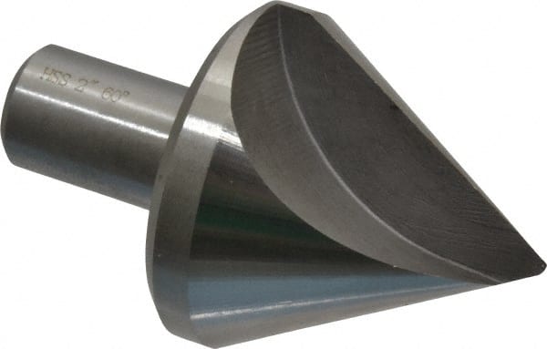 Interstate - 2" Head Diam, 3/4" Shank Diam, 1 Flute 60° High Speed Steel Countersink - Americas Industrial Supply