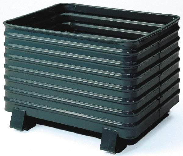 Steel King - 41-1/2" Long x 48" Wide x 28-1/2" High Steel Bin-Style Bulk Container - 4,000 Lb. Load Capacity - Americas Industrial Supply