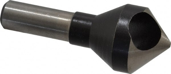 Interstate - 1/2" Shank Diam, 0 Flute 90° High Speed Steel Countersink - Americas Industrial Supply