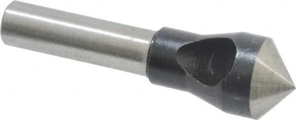 Interstate - 1/4" Shank Diam, 0 Flute 100° High Speed Steel Countersink - Americas Industrial Supply