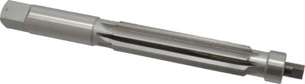 Value Collection - 1-1/8" Reamer Diam, 0.012 Max Expansion, Straight Shank, 4-3/4" Flute Length, Hand Expansion Reamer - Straight Flute, 10-1/2" OAL, Right Hand Cut, 8 Flutes, High Speed Steel - Americas Industrial Supply