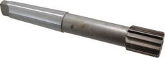 Interstate - 2" Diam, 1.498 to 1.5" Max Diam 5MT Morse Taper Shank, 2-1/4" Flute Length, Machine Expansion Reamer - Straight Flute, 14" OAL, Right Hand Cut, 12 Flutes, High Speed Steel, Bright Finish - Americas Industrial Supply