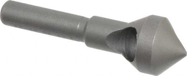 Weldon - 9/16" Head Diam, 1/4" Shank Diam, 90° High Speed Steel Countersink - Americas Industrial Supply