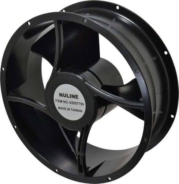 Value Collection - 230 Volts, AC, 550 CFM, Round Tube Axial Fan - 0.19 Amp Rating, 1,400 to 1,650 RPM, 10" High x 10" Wide x 3-1/2" Deep - Americas Industrial Supply