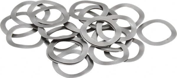 Gardner Spring - 0.265" ID x 0.367" OD, Grade 1074-1095 Steel Wave Disc Spring - 0.006" Thick, 0.03" Overall Height, 0.015" Deflection, 3 Lb at Deflection - Americas Industrial Supply