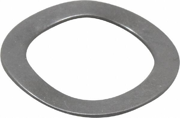 Gardner Spring - 0.44" ID x 0.618" OD, Grade 1074-1095 Steel Wave Disc Spring - 0.008" Thick, 0.04" Overall Height, 0.025" Deflection, 4 Lb at Deflection - Americas Industrial Supply