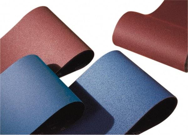 Norton - 50" Wide x 103" OAL, 36 Grit, Zirconia Alumina Abrasive Belt - Zirconia Alumina, Very Coarse, Coated, Y Weighted Cloth Backing, Series R811 - Americas Industrial Supply