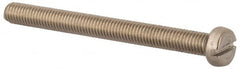 Value Collection - M5x0.80 Metric Coarse, 55mm Length Under Head Slotted Drive Machine Screw - Fillister Head, Grade 18-8 & A2 Stainless Steel, Uncoated, Without Washer - Americas Industrial Supply
