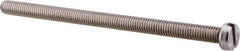 Value Collection - M6x1.00 Metric Coarse, 100mm Length Under Head Slotted Drive Machine Screw - Fillister Head, Grade 18-8 & A2 Stainless Steel, Uncoated, Without Washer - Americas Industrial Supply