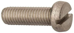 Value Collection - M8x1.25 Metric Coarse, 25mm Length Under Head Slotted Drive Machine Screw - Fillister Head, Grade 18-8 & A2 Stainless Steel, Uncoated, Without Washer - Americas Industrial Supply