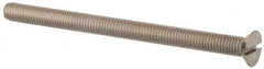 Value Collection - M5x0.80, 70mm OAL Slotted Drive Machine Screw - Flat Head, Grade 316 & A4 Stainless Steel, Uncoated, Without Washer - Americas Industrial Supply