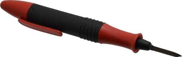 Shaviv - 2 Piece Hand Deburring Tool Set - C40 Blade, Plastic Handle, For Straight Edges, Hole Edges, Hole Back-Edges, Hole Inner Surfaces, Flat Surfaces - Americas Industrial Supply