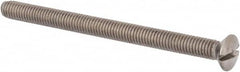 Value Collection - M6x1.00 Metric Coarse, 80mm OAL Slotted Drive Machine Screw - Oval Head, Grade 316 & A4 Stainless Steel, Uncoated, Without Washer - Americas Industrial Supply