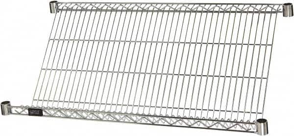 Quantum Storage - 1 Shelf Wire Shelving Unit - 48" Wide x 24" Deep x 1" High, - Americas Industrial Supply