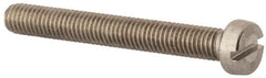 Value Collection - M5x0.80 Metric Coarse, 40mm Length Under Head Slotted Drive Machine Screw - Fillister Head, Grade 316 & A4 Stainless Steel, Uncoated, Without Washer - Americas Industrial Supply
