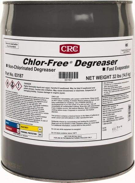 CRC - 5 Gal Bucket Cleaner/Degreaser - Liquid, Unscented - Americas Industrial Supply