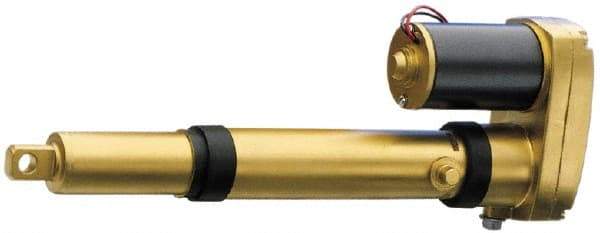 Thomson Industries - 8" Stroke Len, 30% Duty Cycle, 24 Volt, Linear Electromechanical Actuator with Limit Switch - DC Input, 0.4" per Second, 1,500 Lb Capacity - Americas Industrial Supply