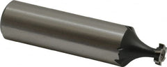 Interstate - 1/4" Diam x 1/16" Face Width, Cobalt, 6 Teeth, Shank Connection Woodruff Keyseat Cutter - Uncoated, 2-1/16" OAL x 1/2" Shank, Staggered Teeth, ANSI 202, Old Standard 201 - Americas Industrial Supply