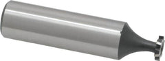 Interstate - 5/16" Diam x 1/16" Face Width, Cobalt, 6 Teeth, Shank Connection Woodruff Keyseat Cutter - Uncoated, 2-1/16" OAL x 1/2" Shank, Staggered Teeth, ANSI 202-1/2, Old Standard 206 - Americas Industrial Supply