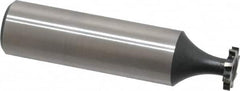 Interstate - 3/8" Diam x 1/16" Face Width, Cobalt, 6 Teeth, Shank Connection Woodruff Keyseat Cutter - Uncoated, 2-1/16" OAL x 1/2" Shank, Staggered Teeth, ANSI 203, Old Standard 211 - Americas Industrial Supply