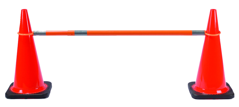 Telescoping Cone Bar Barrier - Americas Industrial Supply