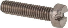 Value Collection - M6x1.00 Metric Coarse, 25mm Length Under Head Slotted Drive Machine Screw - Fillister Head, Grade 316 & A4 Stainless Steel, Uncoated, Without Washer - Americas Industrial Supply