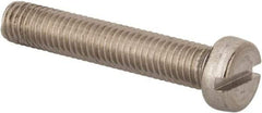 Value Collection - M8x1.25 Metric Coarse, 45mm Length Under Head Slotted Drive Machine Screw - Fillister Head, Grade 316 & A4 Stainless Steel, Uncoated, Without Washer - Americas Industrial Supply