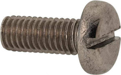 Value Collection - M8x1.25 Metric Coarse, 20mm Length Under Head Slotted Drive Machine Screw - Pan Head, Grade 316 & A4 Stainless Steel, Uncoated, Without Washer - Americas Industrial Supply