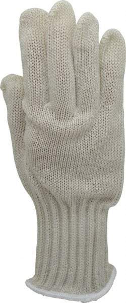 Whizard - Size L (9), ANSI Cut Lvl 5, Kevlar/Spectra/Stainless Steel Cut Resistant Gloves - High Strength Fiber/Stainless Steel Lining, Knit Wrist, Gray, Ambidextrous - Americas Industrial Supply