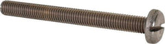 Value Collection - M10x1.50 Metric Coarse, 100mm Length Under Head Slotted Drive Machine Screw - Pan Head, Grade 316 & A4 Stainless Steel, Uncoated, Without Washer - Americas Industrial Supply