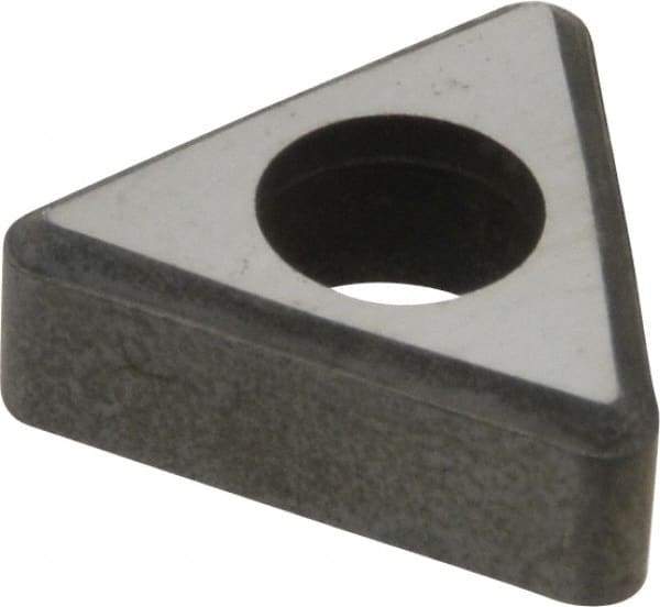 Made in USA - 3/8" Inscribed Circle, Triangle Interchangeable Head Shim for Indexables - Carbide, 3/16" Thick, ITSN Shim Style, Negative Rake - Americas Industrial Supply