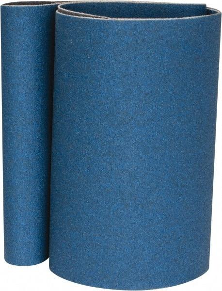 Norton - 4" Wide x 24" OAL, 120 Grit, Zirconia Alumina Abrasive Belt - Zirconia Alumina, Fine, Coated, Y Weighted Cloth Backing, Series 3X - Americas Industrial Supply
