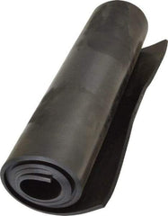 Made in USA - 12" Long, 36" Wide, 3/16" Thick, Neoprene Rubber Foam Sheet - 65 to 75 Durometer, Black, -40 to 220°F, 1,500 psi Tensile Strength, Cut-to-Length - Americas Industrial Supply