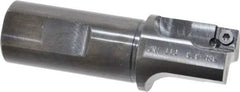 Cutting Tool Technologies - 1-1/4" Cut Diam, 0.34" Max Depth of Cut, 1" Shank Diam, 3.62" OAL, Indexable Square Shoulder Centercutting End Mill - SPEB 322, SPEH 322 Inserts, Flatted Shank, 90° Lead Angle - Americas Industrial Supply