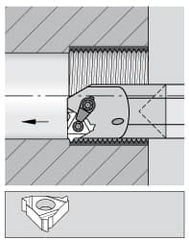 Kennametal - 30.48mm Min Bore Diam, 304.8mm OAL, 25.4mm Shank Diam, E-LSE Indexable Boring Bar - LT Insert, Screw Holding Method - Americas Industrial Supply