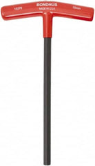 Bondhus - 10mm Hex, T-Handle Cushion Grip, Hex Key - 9" OAL, Protanium High Torque Steel, Metric System of Measurement - Americas Industrial Supply