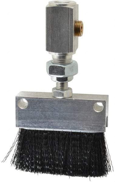 LDI Industries - 2-1/4" Long Brush, 2-1/4" Width/Diam, PTF Thread Oil Reservoir Lubrication Brushes - 1-5/32" Bristle Length, 250°F, 3" Length Under Mounting Thread, Straight Shank - Americas Industrial Supply