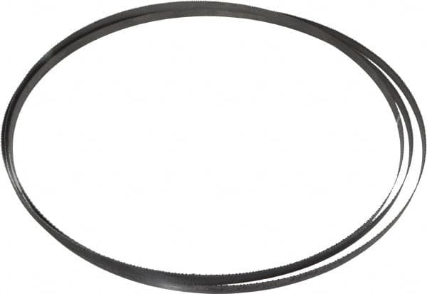 Starrett - 10 to 14 TPI, 12' 6" Long x 1/2" Wide x 0.035" Thick, Welded Band Saw Blade - Bi-Metal, Toothed Edge, Raker Tooth Set, Contour Cutting - Americas Industrial Supply