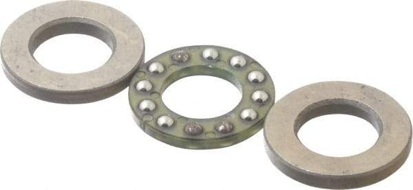 Boston Gear - 3/8" Inside x 11/16" Outside Diam, 9/32" Thick, Stainless Steel Ball Thrust Bearing - Americas Industrial Supply