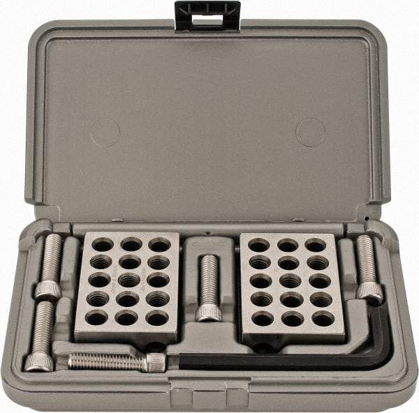 TESA Brown & Sharpe - 0.0001 Squareness Per Inch, 1-2-3 Block Setup Block - 3/8 - 16 Inch Tapped Hole Size, 50-60 Rc Hardness, Sold as Matched Pair - Americas Industrial Supply