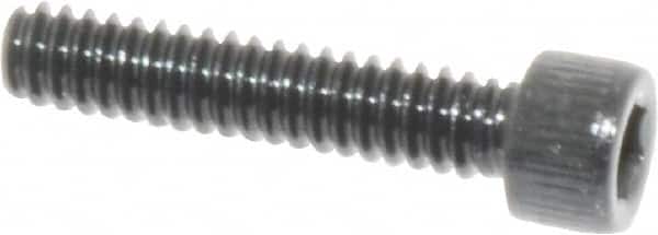 Value Collection - #4-40 UNC Hex Socket Drive, Socket Cap Screw - Alloy Steel, Black Oxide Finish, Fully Threaded, 9/16" Length Under Head - Americas Industrial Supply