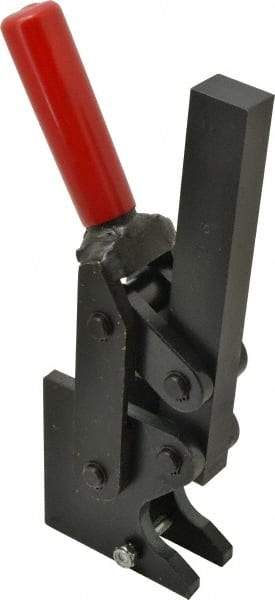 De-Sta-Co - 4,000 Lb Holding Capacity, Vertical Handle, Manual Hold Down Toggle Clamp - 129° Handle Movement, 199° Bar Opening, Solid Bar, Straight Base, Electro-Plated Zinc, Carbon Steel - Americas Industrial Supply